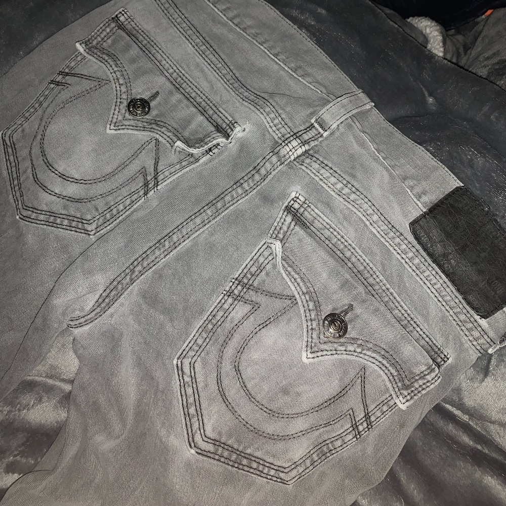 True religion jeans grey size 32 mens